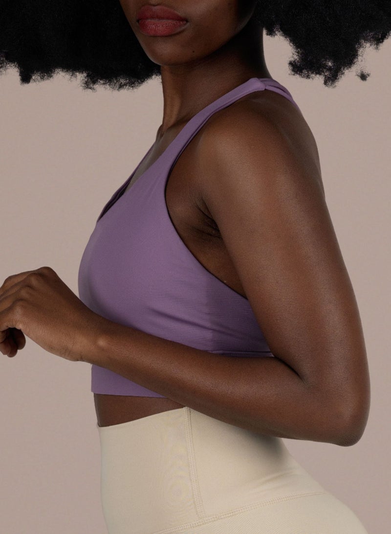 THUGFIT StrikeZone Spaghetti Sports Bra - Purple - Image 2