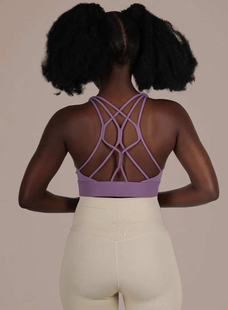 THUGFIT Purple THUGFIT StrikeZone Spaghetti Sports Bra - Purple for Women | Best Price UAE