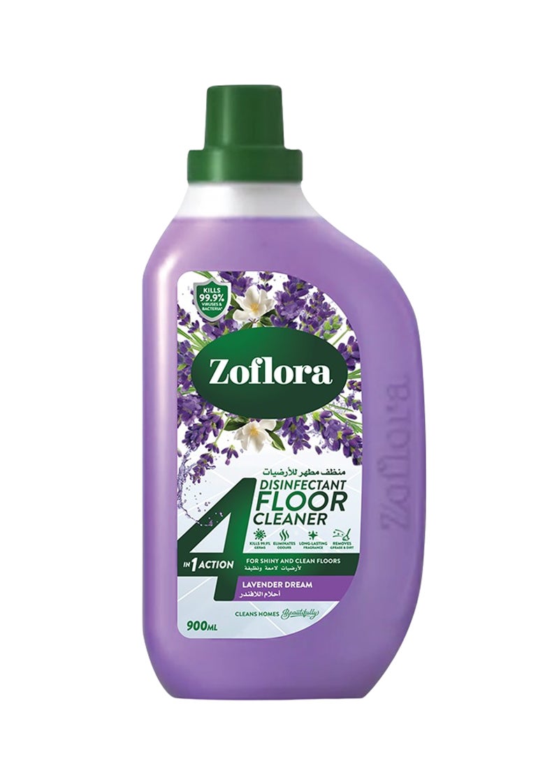 Zoflora 4 In 1 Disinfectant Floor Cleaner Lavender Dream 900ml - Image 1