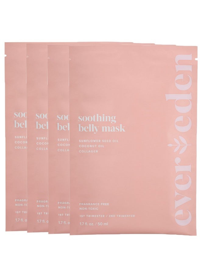 Evereden Evereden Soothing Belly Mask - 4 Belly Masks for Pregnant Women 2nd & 3rd Trimester - Hydrating, Nourishing, & Soothing Pregnancy Skin Care Belly Masks - Clean & Vegan Pregnancy & Maternity Products  - Image 1