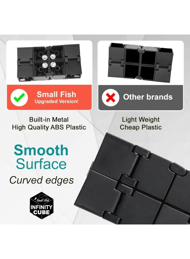 SMALL FISH Infinity Cube Sensory Fidget Toy, EDC Fidgeting Game for Kids and Adults, Cool Mini Gadget Best for Stress and Anxiety Relief and Kill Time, Unique Idea That is Light on The Fingers and Hands - Image 5