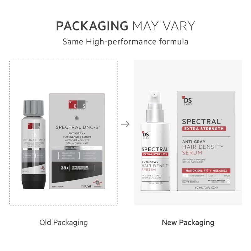 DS LABORATORIES DS Labs Spectral Extra Strength Hair Density Serum (formerly Spectral.DNC-S), 60mL - Lightweight Leave-In for Fuller, Thicker Looking Hair, Melanex Technology Preserves Pigment, For Men & Women - Image 2