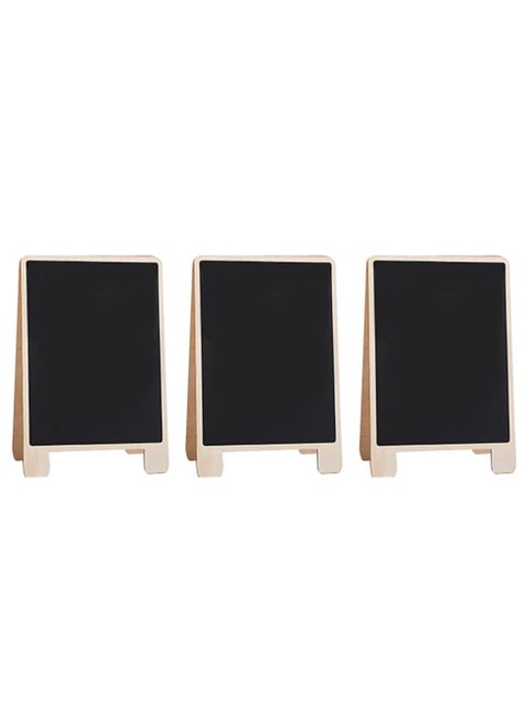 Mini Chalkboard Signs with Stand, 3 Pack Message Board Chalkboard Signs with Support for Table Decorations, Restaurant Food Display, Wedding, Banquet, Coffee Shop (7 X 6 Inches)
