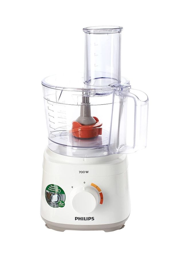 Philips Daily Collection Compact Food Processor 700 W HR7310/01 White - Image 1
