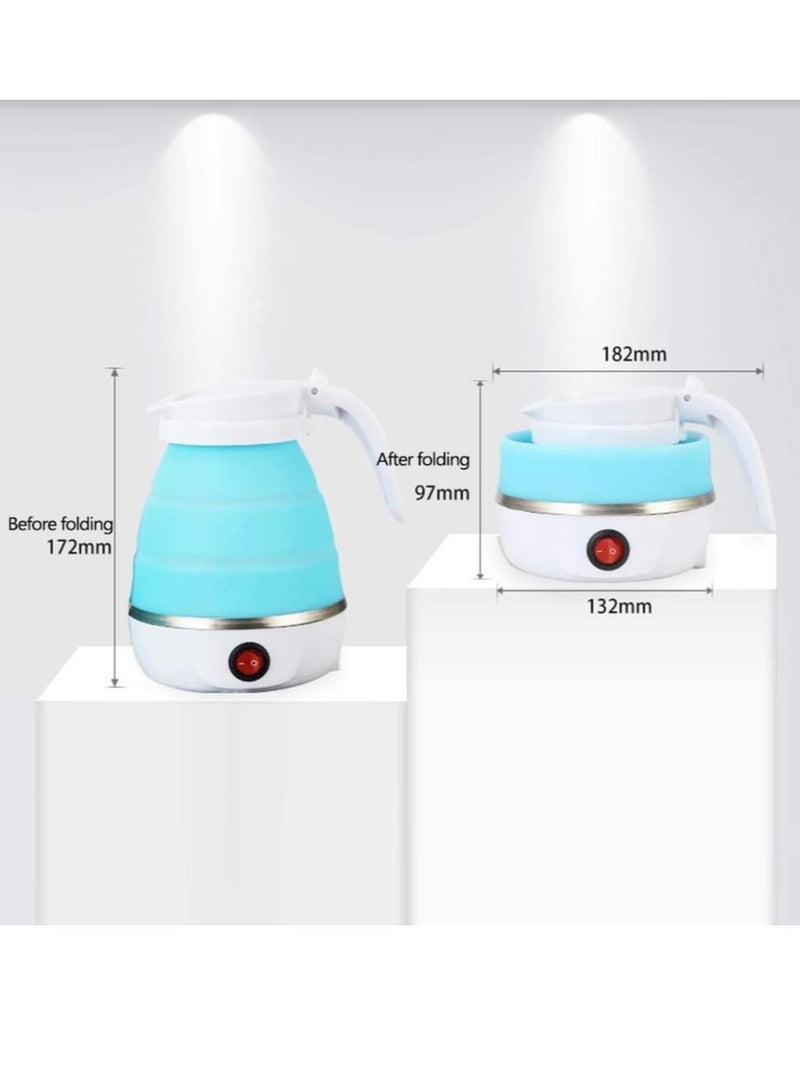 ELTRAZONE Mini Travel Winter Outdoor Portable Electric Kettle Foldable Kettles Food Grade Silicone Small Size Home Household Silicone Kettle Convenient Safe Quick Multipurpose Utility Tool - Image 4