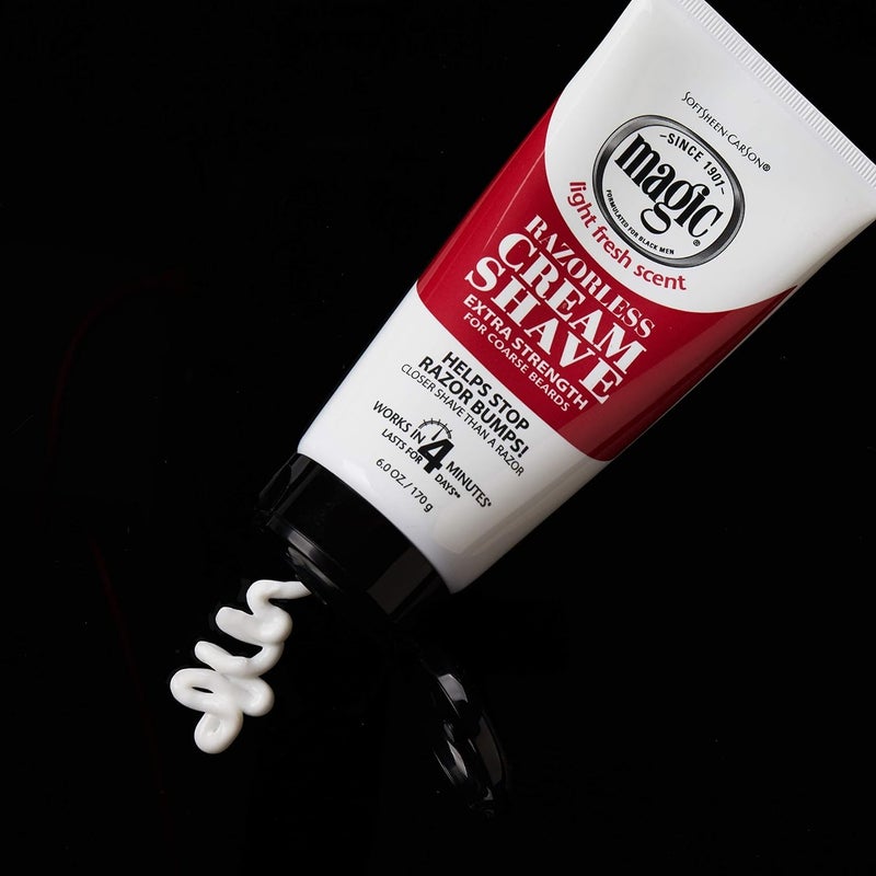 Magic Razorless Cream Shave Extra Strength 6 Ounce (177ml) (6 Pack) - Image 3