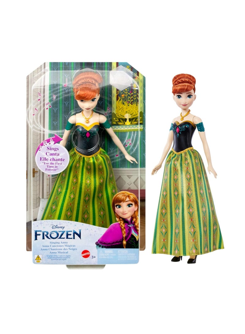 Disney Frozen Fashion Dolls Singing Doll Anna - Image 1