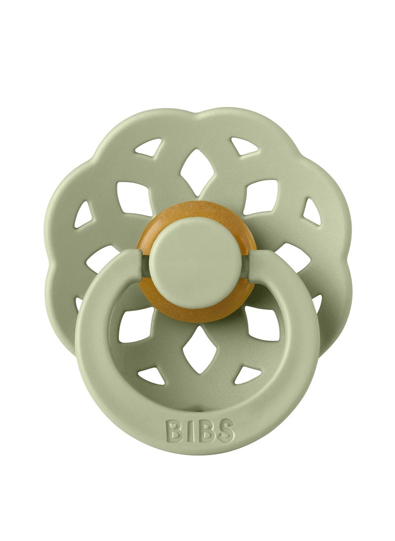 BIBS Pacifier Boheme 1 PACK Latex Size 2 Sage  - Image 1
