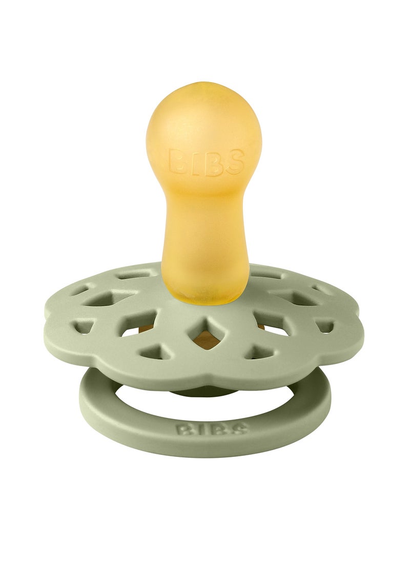 BIBS Pacifier Boheme 1 PACK Latex Size 2 Sage  - Image 2