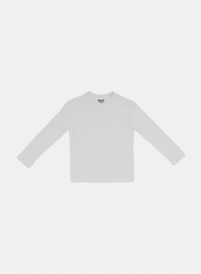 DICE Boys Lycra Long-sleeve Flannel Crew Neck 