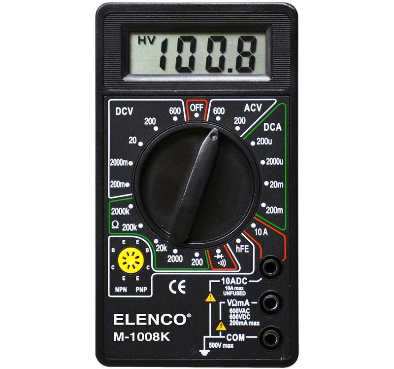 Elenco M-1008K - Digital Multimeter Solder Kit | Great STEM Project | Soldering Required,Black - Image 5