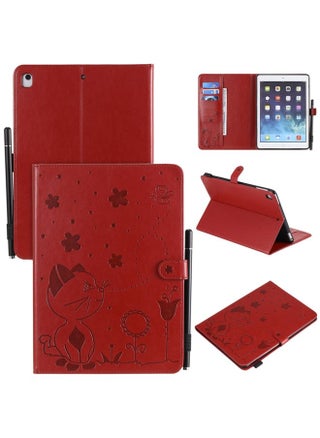 Case Cover For iPad Air 2 / Air / 9.7 2018 & 2017 Cat Bee Embossing Pattern Horizontal Flip Leather Case with Holder & Card Slots & Wallet & Pen Slot & Wake-up / Sleep Function Red - pzsku/Z28E36BE4B487D94E4D48Z/45/_/1708915381/069c143c-f9c7-47db-991f-8d7911afecaa