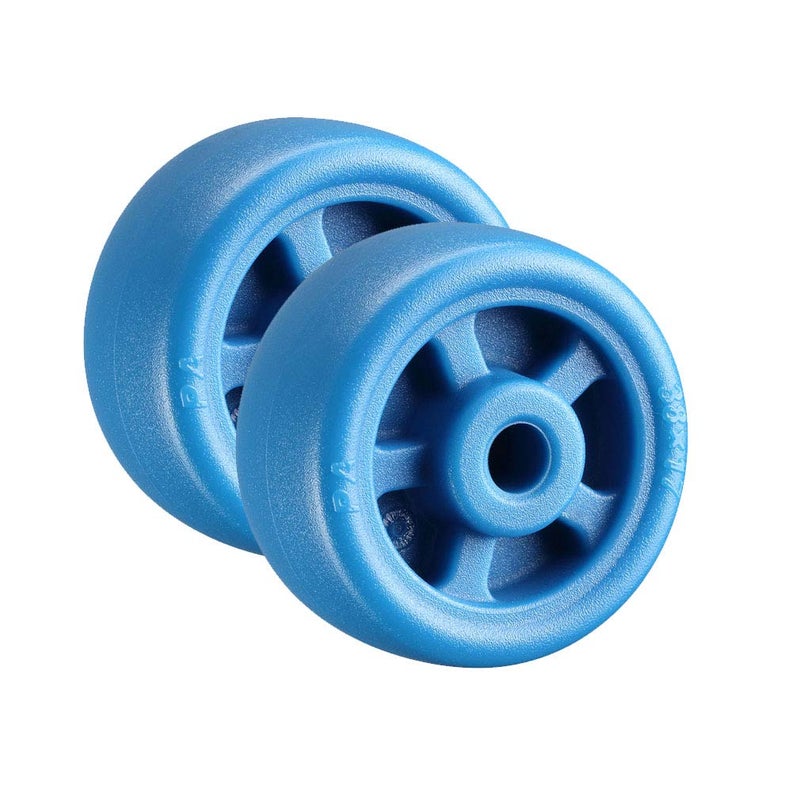 Brake 1 5in Swivel Plate Castors 4pcs Nylon Silent Wheels 90kg Capacity For Furniture - Image 3