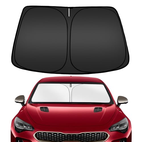 ARISMOTOR Windshield Sun Shade for Kia Stinger 20182023 Custom Fit Foldable Front Window Sunshade Sun Visor Protector Block UV Rays Keep Your Car Cooler