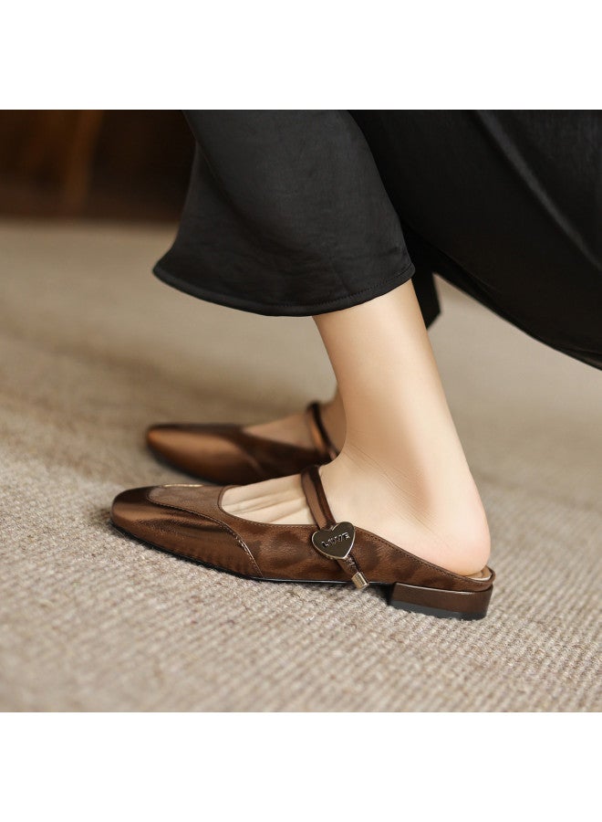 AME Fashion Design Slippers Women 2025 New Leopard Print Slip-on Mule Slippers For Outdoor Wear - Image 4