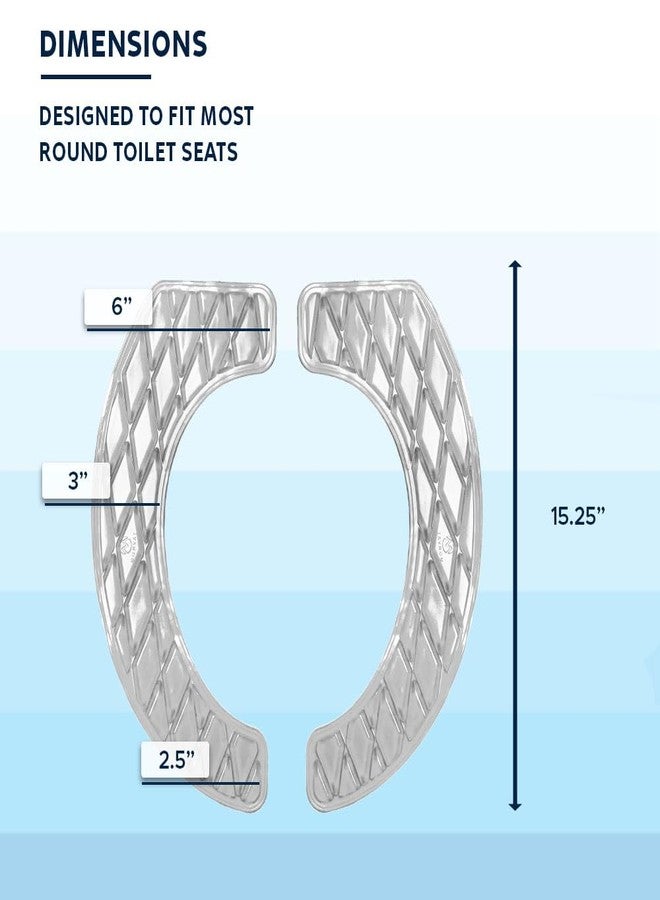 Morvat Gel Toilet Seat Cushion, Washable Padded Riser Cushion for Toilets & Commode Chair, Maximum Pain Relief Comfort & Support, Adhesive Raised Donut Pad for Elderly & Handicapped, White, Round - Image 4
