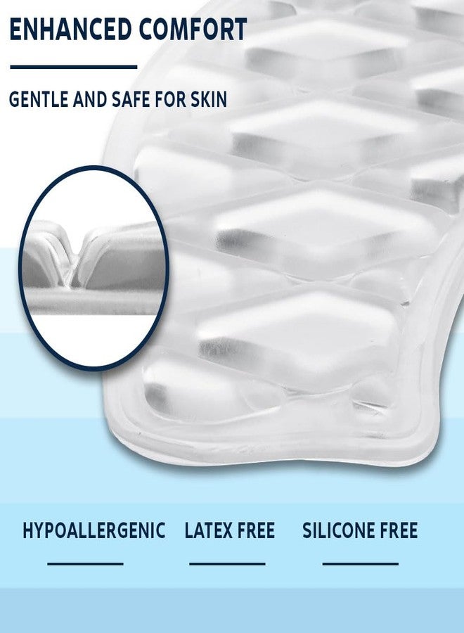 Morvat Gel Toilet Seat Cushion, Washable Padded Riser Cushion for Toilets & Commode Chair, Maximum Pain Relief Comfort & Support, Adhesive Raised Donut Pad for Elderly & Handicapped, White, Round - Image 3
