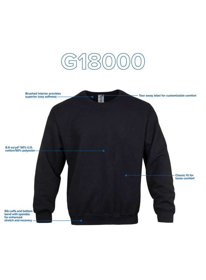 Gildan Adult Fleece Crewneck Sweatshirt, Style G18000, Multipack, Cardinal Red (1-Pack), Small - Image 5