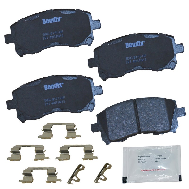 Bendix Priority1 CFC721 Ceramic Front Brake Pads for Subaru Forester 2002-1998, Impreza 2003-1998, Legacy 2002-1997, Outback 2002-2000 - Image 3