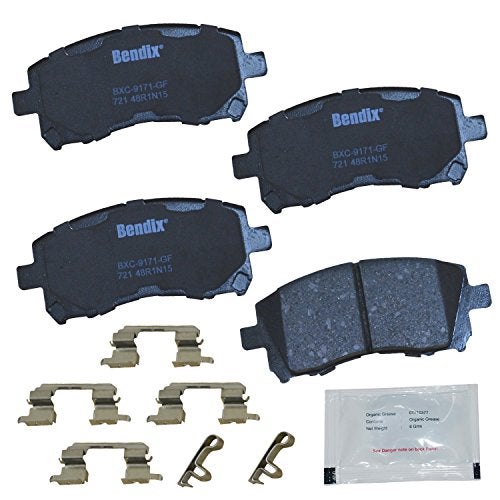 Bendix Priority1 CFC721 Ceramic Front Brake Pads for Subaru Forester 2002-1998, Impreza 2003-1998, Legacy 2002-1997, Outback 2002-2000 - Image 1