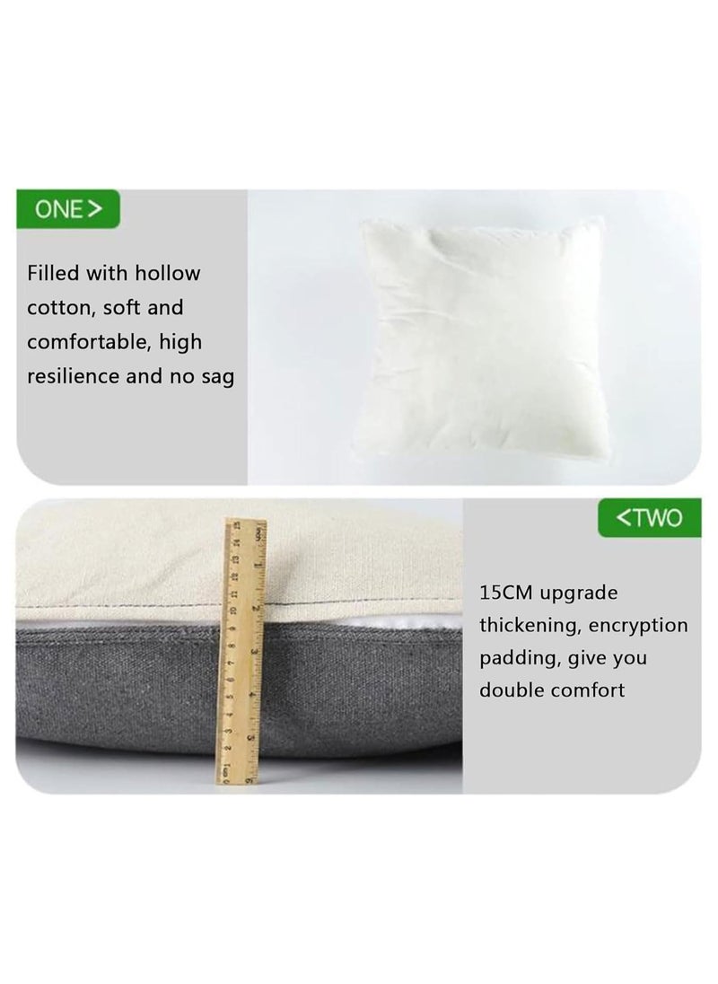 YQbest - Hammock Chair Hanging Rope Swing,Large Cotton Weave Swing Seat with Cushion and Pillow,Hanging Chair with Hanging Hardware Kit,Perfect for Outdoor,Garden,Bedroom,Patio,Yard - Image 1