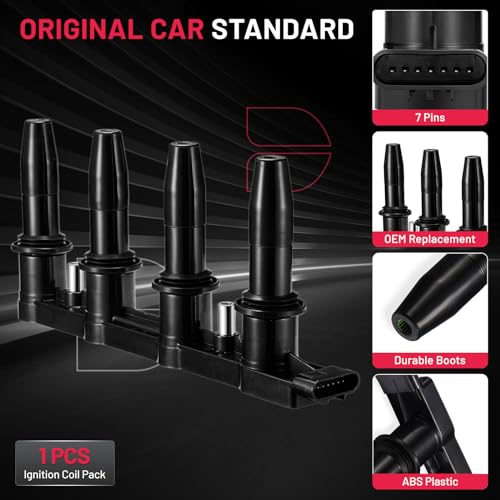 BDFHYK Ignition Coils Pack Compatible with Chevrolet Sonic Trax Cruze Limited Aveo Aveo5 Pontiac G3 Wave Suzuki Swift+ l4 1.8L Coil for UF620 D517A D517C GN10234 C803 IC723SB E1120 5C1703 Set of 1 - Image 5