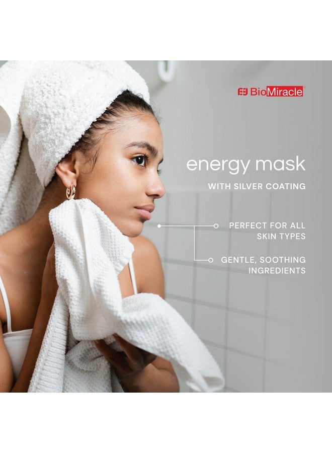 BioMiracle BioMiracle Silver Energy Mask with Sodium Hyaluronate, Ginkgo Biloba, Salicylic Acid for blemish-prone skin to purify, detoxify, revitalize skin  - Image 3