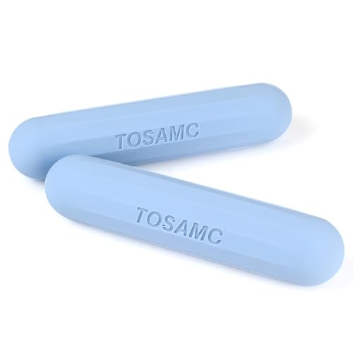 TOSAMC Dumbbell Hand Weight Bars for Women,3lbs Dumbbells Set of 2 for Walking,Workout,Pilates,Strength Training, Gym,Running,Yoga, Dance, Aerobics, Cardio Color Blue - Image 1