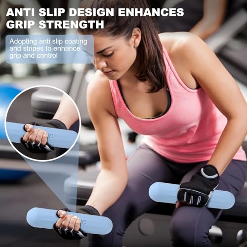 TOSAMC Dumbbell Hand Weight Bars for Women,3lbs Dumbbells Set of 2 for Walking,Workout,Pilates,Strength Training, Gym,Running,Yoga, Dance, Aerobics, Cardio Color Blue - Image 5