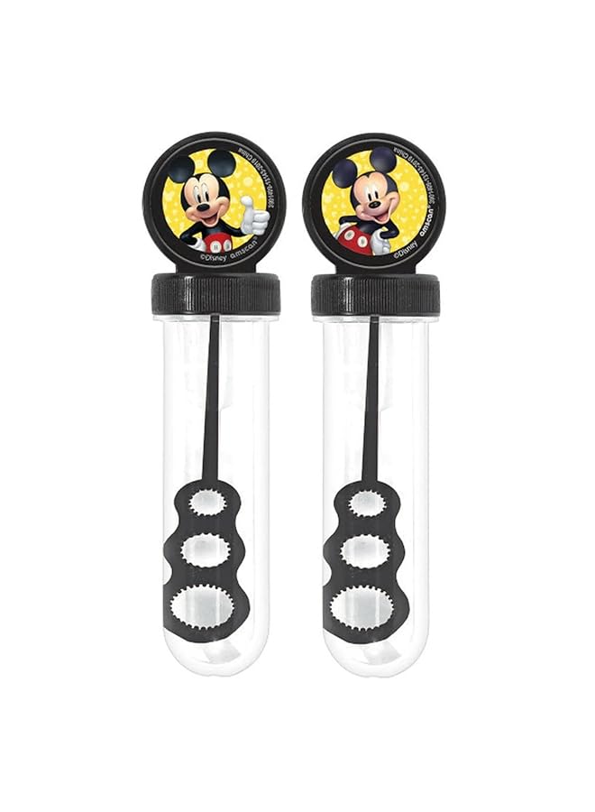 Amscan 3901409 Mickey Mouse Bubble Tubes 29Ml Party Favor 4Ct Multicolor One Size
