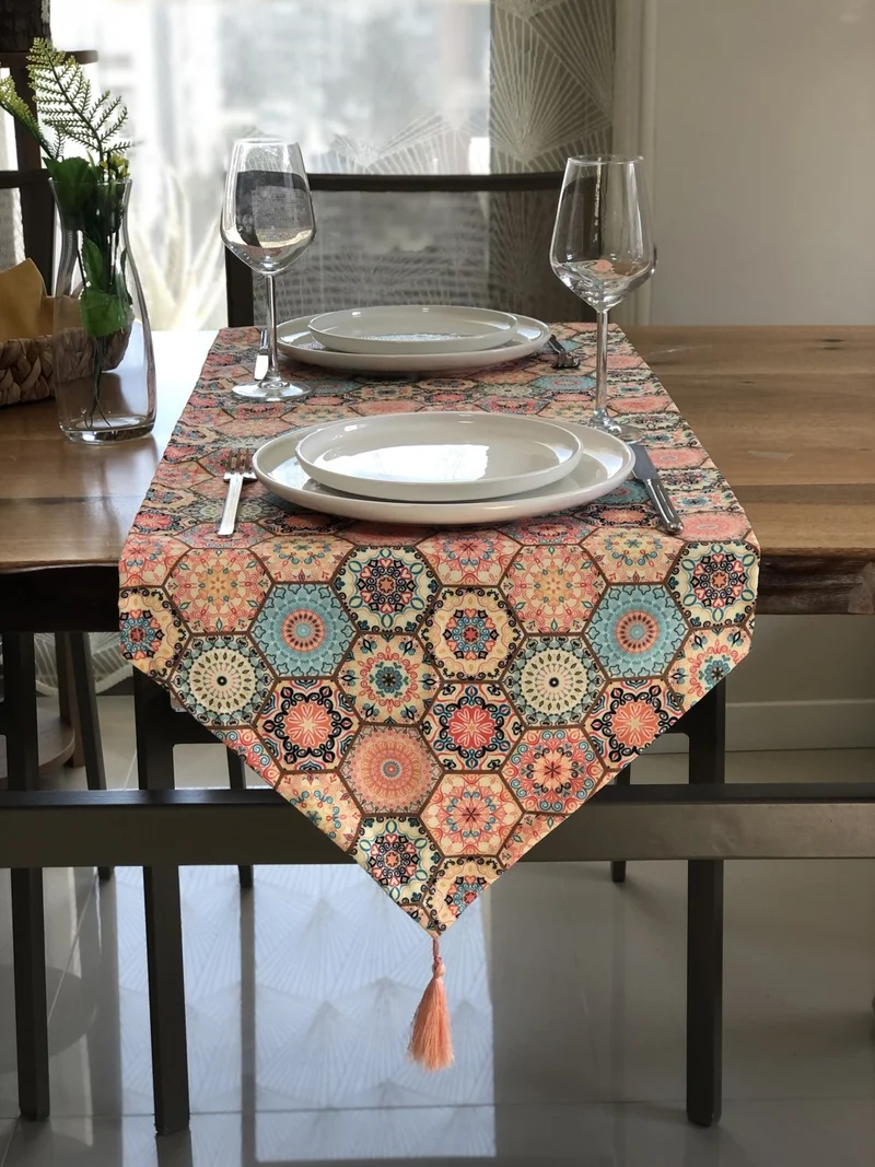Desenİzmir Patternİzmir Yavruağzı Ceramic Patterned Runner Cover