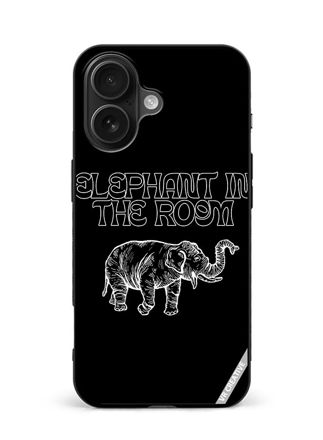 VR CREATIVE Protective Case Cover For Apple iPhone 16 Elephant In The Room Design Multicolour