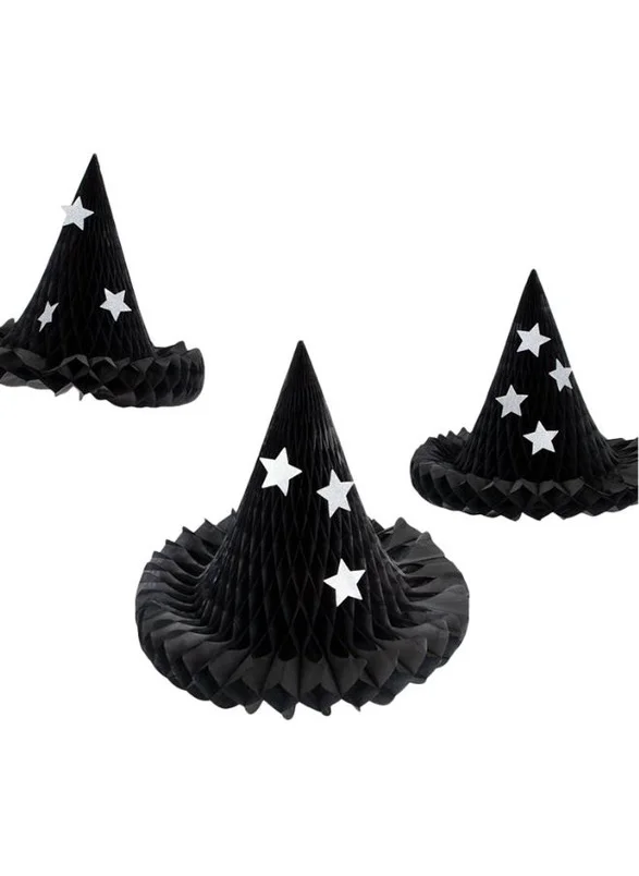 ميري ميري Hanging Honeycomb Witch Hat Decorations