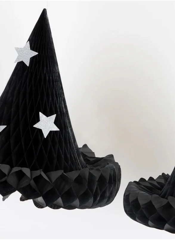 ميري ميري Hanging Honeycomb Witch Hat Decorations