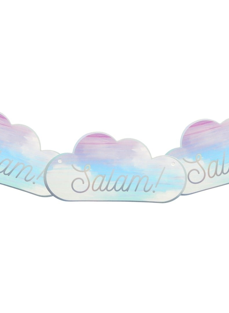 Peacock Supplies Salam Party Banner 2 Meter - Festive Banner for Islamic Celebrations and Eid Party Decor - Image 2