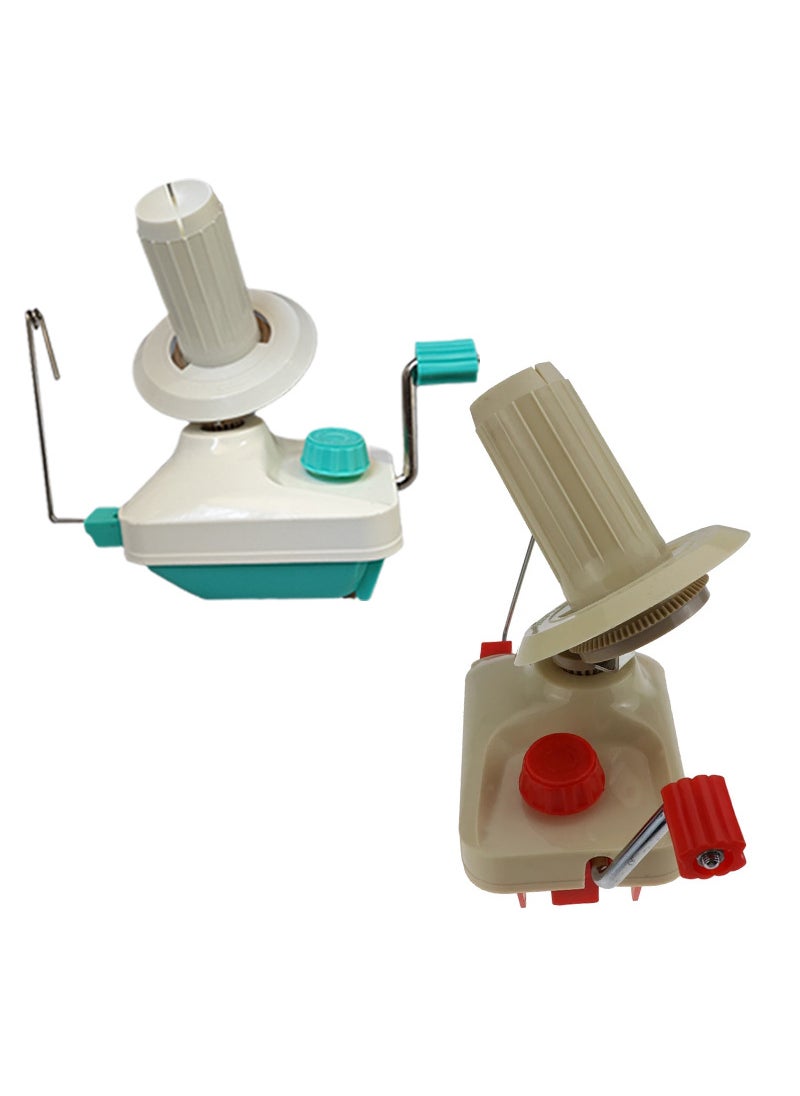 Generic - Wool Winder household winding machine hand-cranked plastic winding machine thread cutter wool winding machine rolling machine Red winding machine (multiples of 50) - Image 1