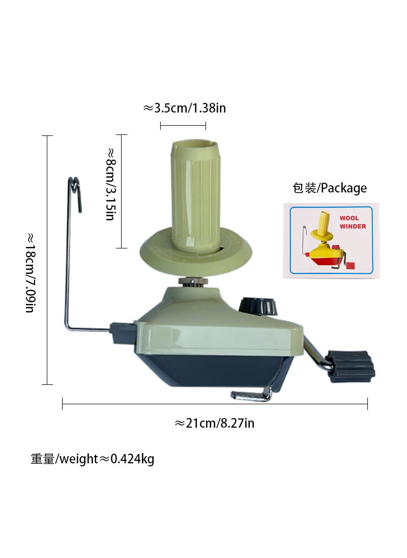 Generic - Wool Winder household winding machine hand-cranked plastic winding machine thread cutter wool winding machine rolling machine Red winding machine (multiples of 50) - Image 1