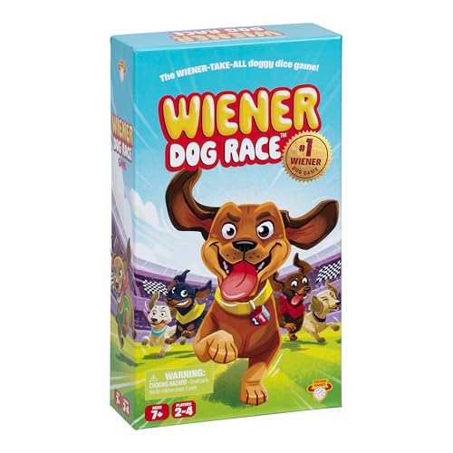 MOOSE The Wiener Dog Race Game EasytoLearn Dice Game Fetch ROLL Two Dice Add The Best One to Your Dog to Stretch Them Out Collect Yard Cards to Race to The Finish Win Ages 7 for 24 Players - Image 1