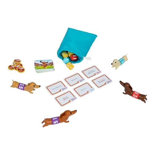 MOOSE The Wiener Dog Race Game EasytoLearn Dice Game Fetch ROLL Two Dice Add The Best One to Your Dog to Stretch Them Out Collect Yard Cards to Race to The Finish Win Ages 7 for 24 Players - Image 5