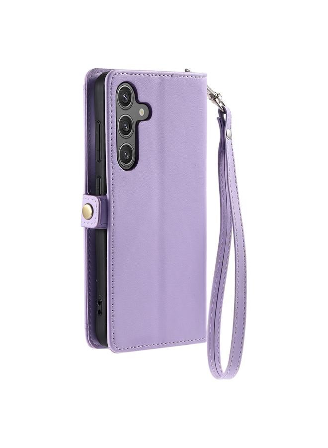 اس-توب جراب لهاتف Samsung Galaxy A34 5G، جراب جلدي متعدد الفتحات للبطاقات مع حبل تعليق - Image 3