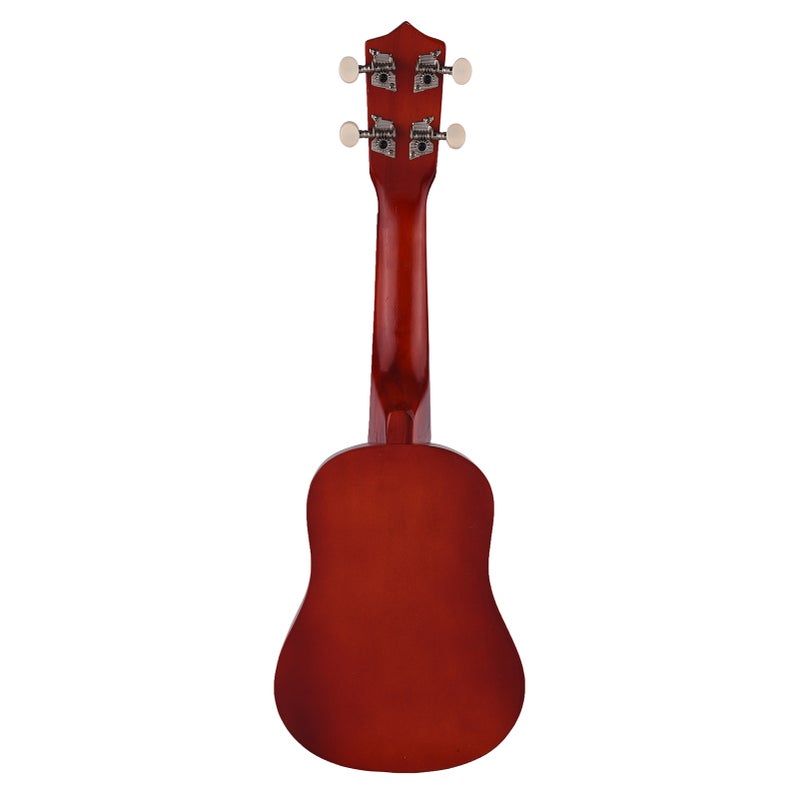 21-inch Ukulele 4 Strings Ukulele Small Guitar Bass Wooden Musical Instrument Kids Gift Beige - Image 5