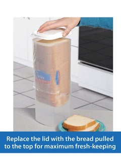 Clear Plastic Bread Storage Container - Fresh Bread Keeper for Loaves, Buns & Bagels | Sandwich Bread Saver Box - pzsku/Z28E451F9B0FDB04F7558Z/45/_/1735649127/0b6955c6-2fb0-48f2-8d8a-a4fac132a1c3