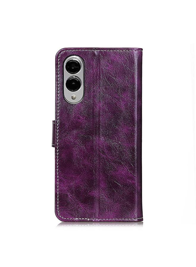 اس-توب جراب لهاتف Samsung Galaxy S25 Edge 5G جراب هاتف جلدي بتصميم حصان مجنون بتصميم كلاسيكي - Image 4