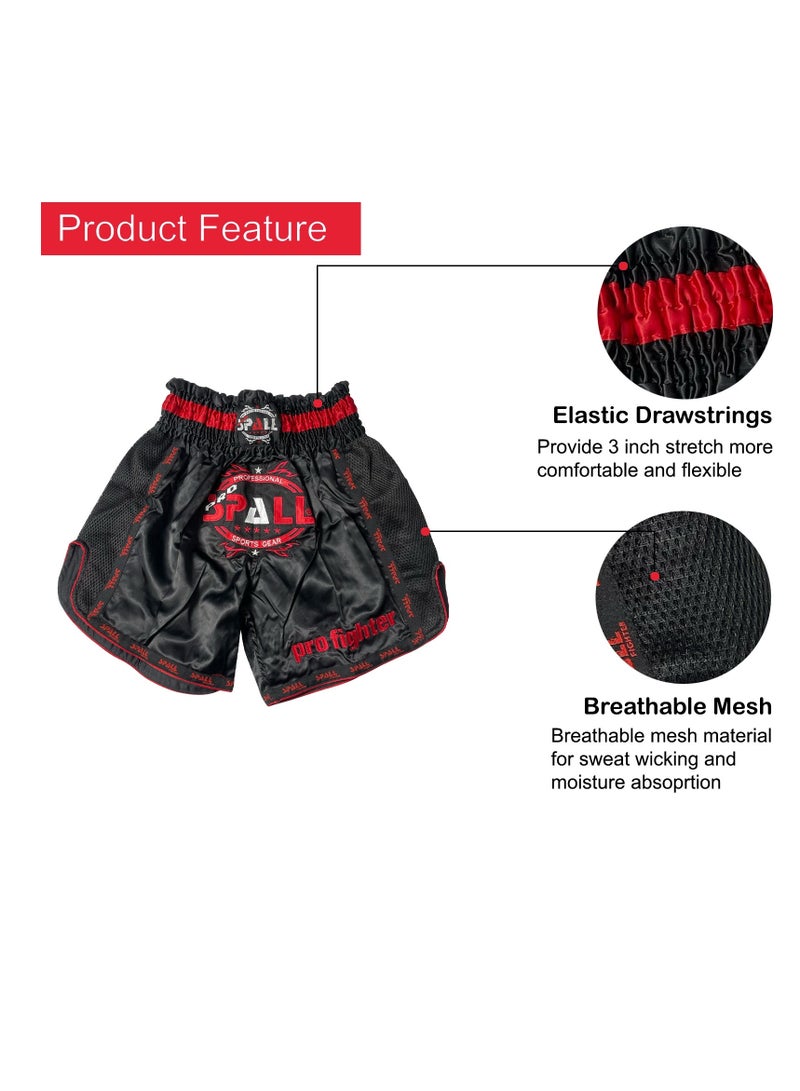 Spall Boxing Shorts For Men Muay Thai Shorts For Kickboxing Wrestling Grappling Fight And Cross Training Martial Arts Training Gym Clothing - Image 2