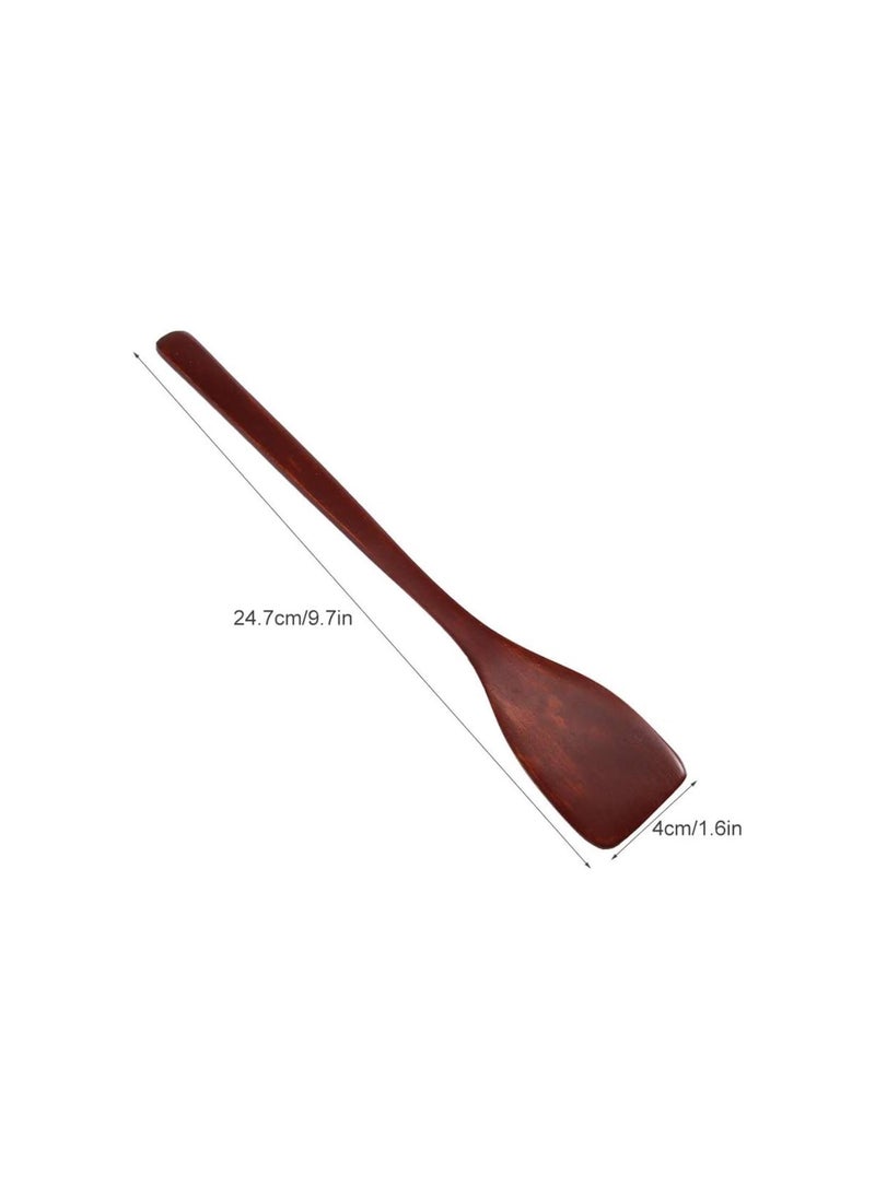 Generic - Mini Wooden Spatula, 9.7 Inch Nonstick Heat Resistant Wooden Turner Frying Spatula Cooking Baking Utensils for Nonstick Cookware Wok(Dark Red) - Image 1