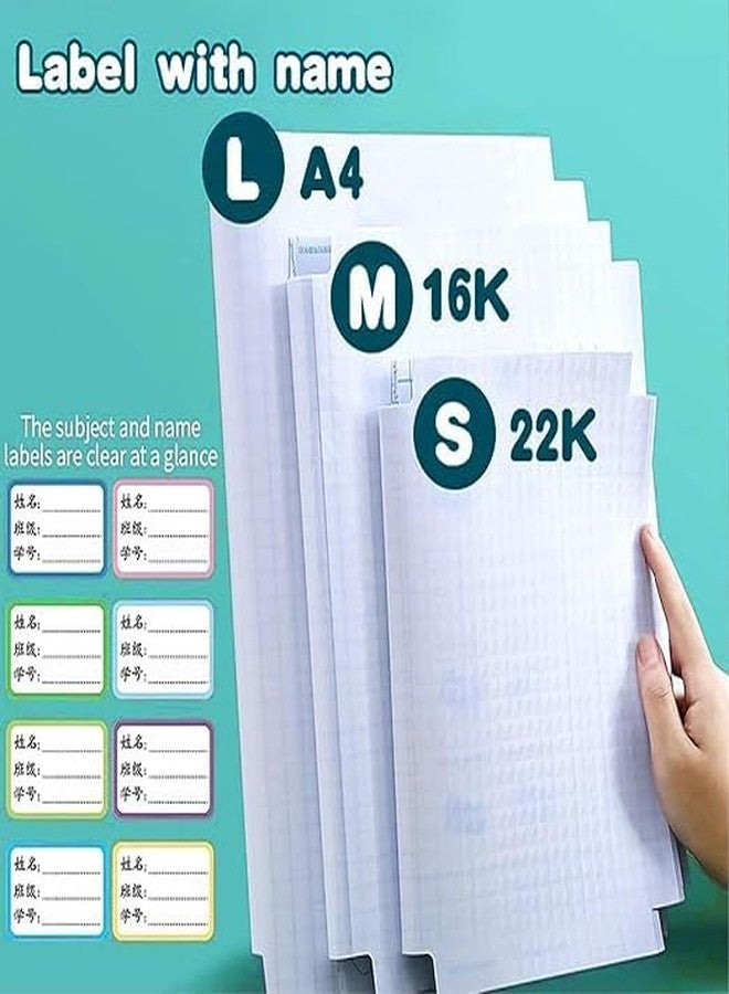 FLIZZOW [30 Pcs- 3 Different Sizes -10 Each] Book Biding Cover Transparent Paper Sticker Book Cover Film,Waterproof School Textbook Protective Case Cover, Cut Self-Adhesive Book Cover Paper Sticker - Image 2