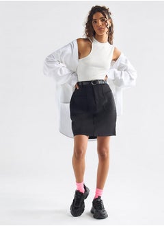 FAV Ribbed Sleeveless Top with Crew Neck  - Image 2