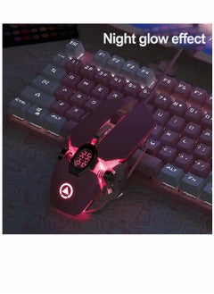 KASTWAVE Gaming Mouse Wired Computer Mouse Mechanical Pink Optical USB Mouse 7 Buttons, 4 Levels Adjustable DPI Up to 3200, RGB Backlit, Sound Click PC Mouse Fit for Girls Gamer  - Image 2