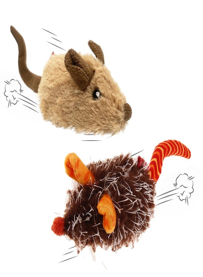 PETGEEK Gigwi Interactive Cat Toys for Indoor Cats, Automatic Electronic Moving Mouse Cat Toy with Realistic Squeaky, Kitten Toys for Hunting Play Exercise (Set) - Image 1