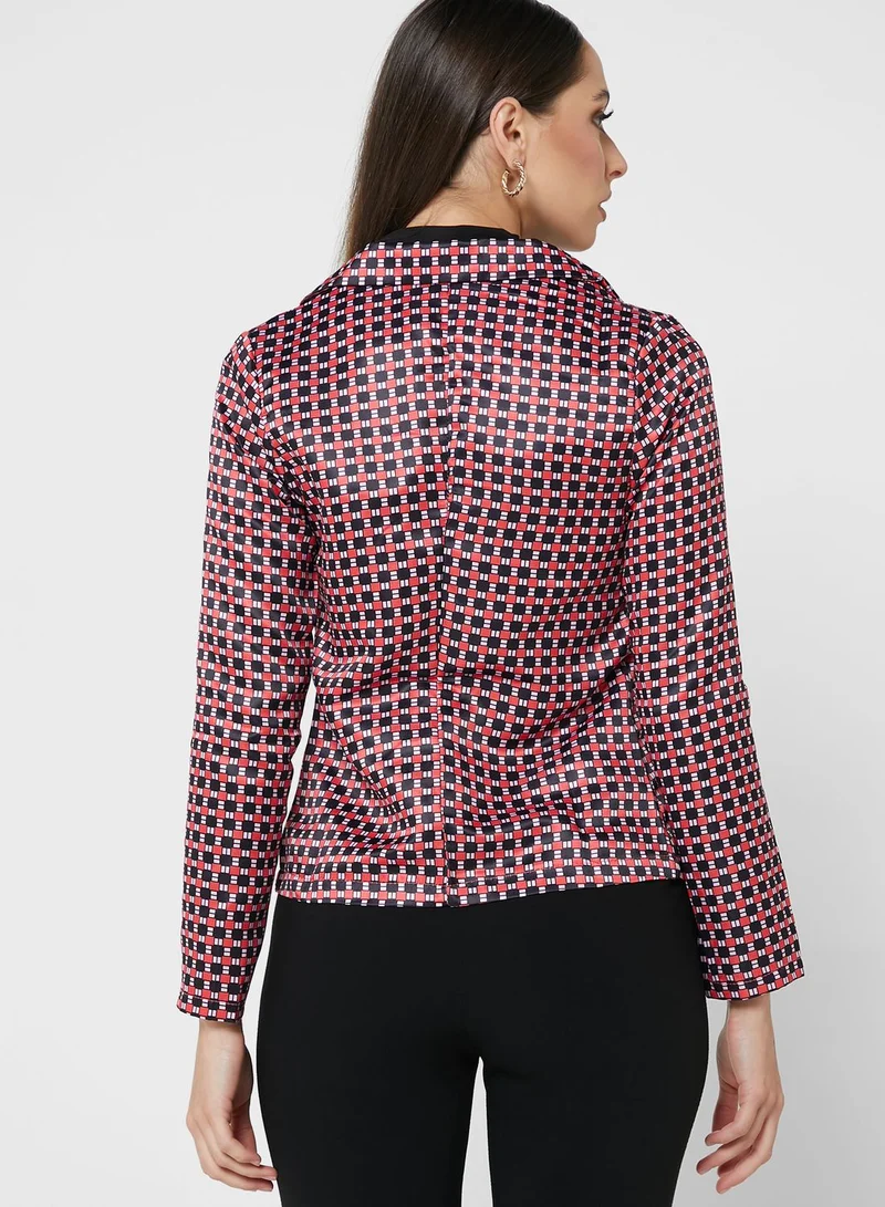 ELLA Checkered Blazer